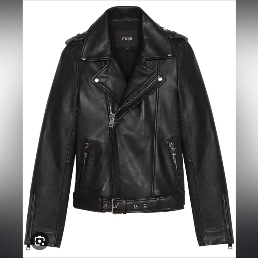 Trade/sell Maje leather jacket NWT w/ minor flaw🦄 - Picture 12 of 12